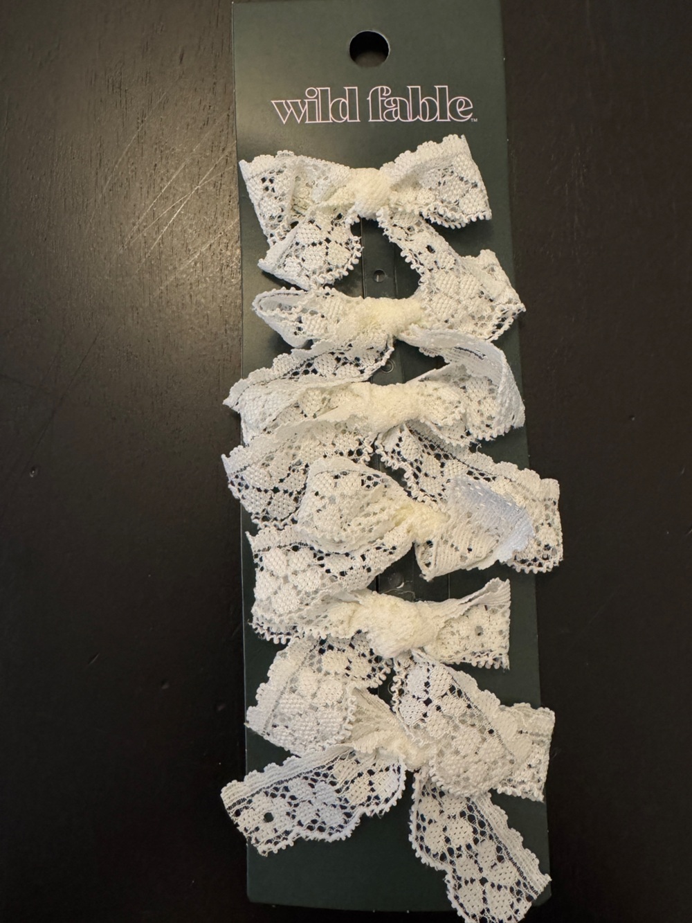 wild fable Ivory Lace Bow Hair Clips - Set of 6